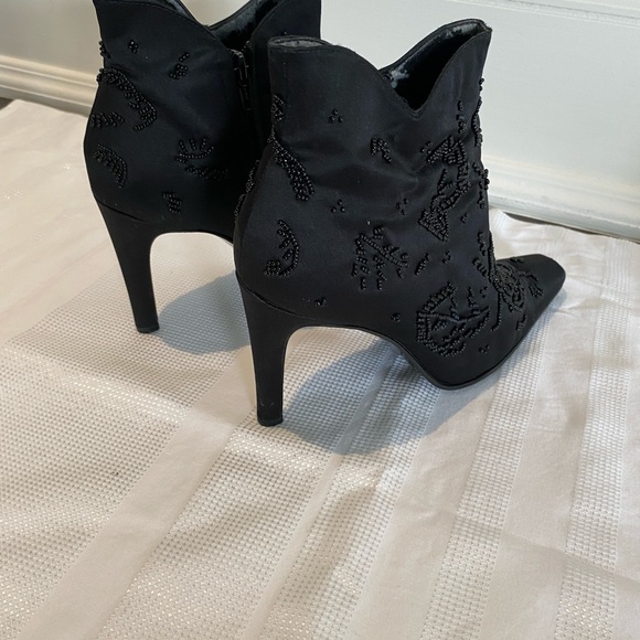 Beaded Satin Booties - Picture 6 of 8